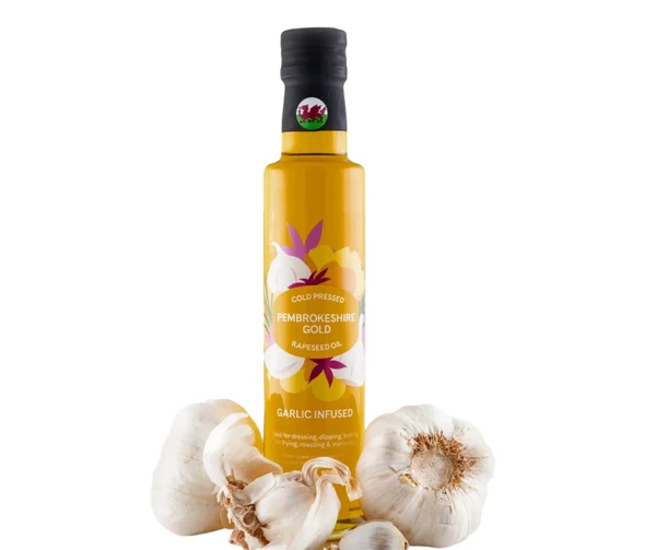 Pembrokeshire Gold Garlic Infused Rapeseed Oil 250ml