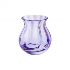 Dartington Crystal Vaso In Vetro Trasparente Per Fiori, Collezione Flower Garden, Altezza 13 Cm, Fatto A Mano