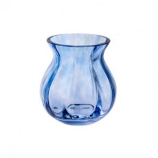 Dartington Crystal Artisan Collection Round Vase - Iron Blue