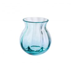 Dartington Crystal Artisan Collection Round Vase - Teal