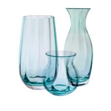 Dartington Crystal Artisan Collection Slim Vase - Teal