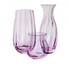 Dartington Crystal Artisan Collection Dewdrop Vase - Pink