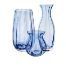Dartington Crystal Artisan Collection Dewdrop Vase - Iron Blue