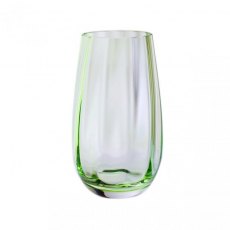 Dartington Crystal Artisan Collection Dewdrop Vase - Moss Green