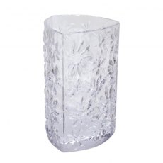Dartington Crystal Botanical Clear Triangular Vase