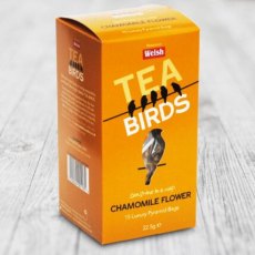 Welsh Brew Tea Birds Chamomile Flower - 15 Luxury Pyramid Teabags