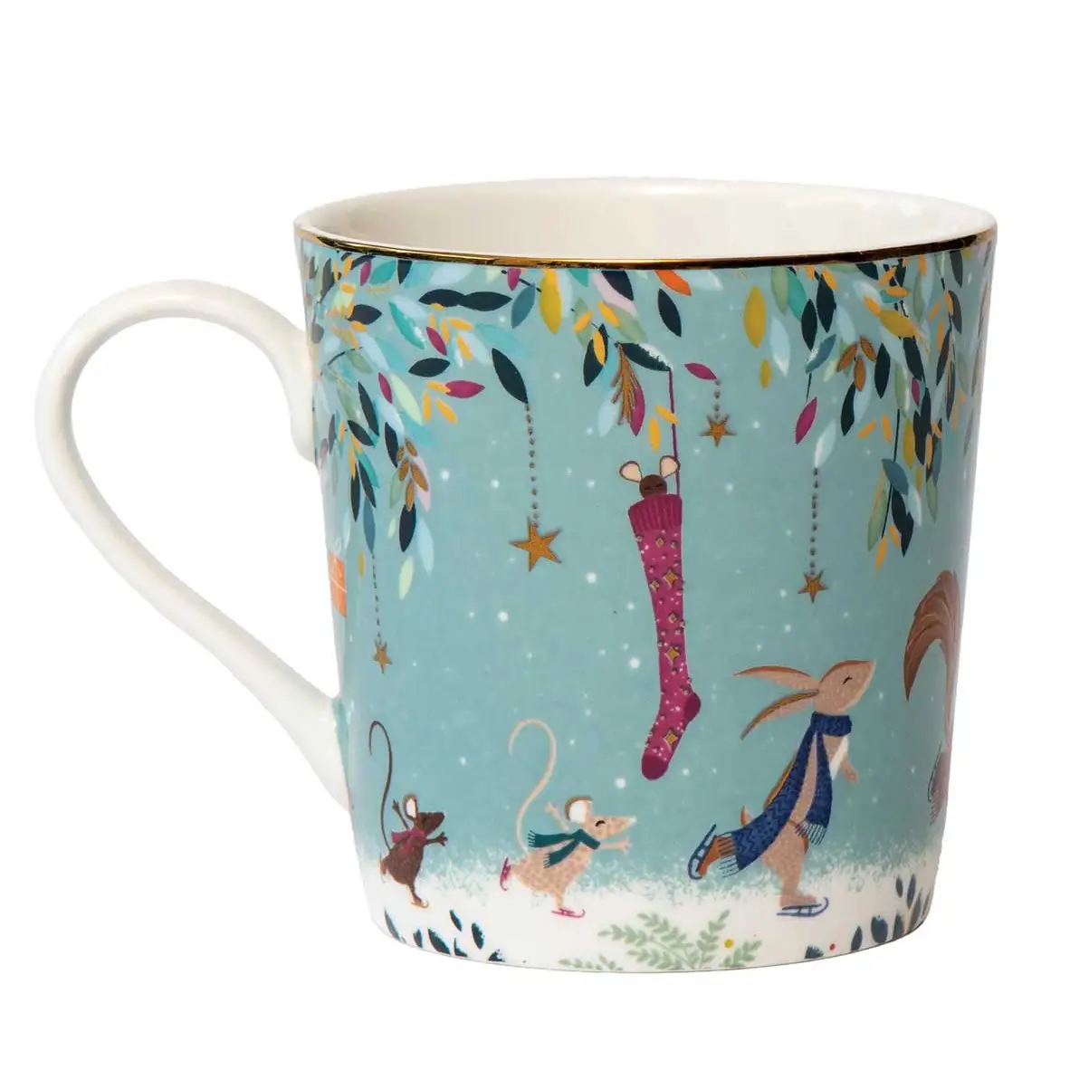 Sara Miller Woodland Tales Mug Skaters