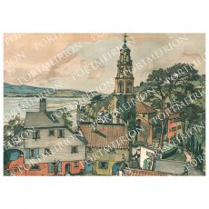 F.W Baldwin - Battery Square & Bell Tower Mounted Print A3
