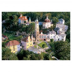 Portmeirion Aerial View Mounted Print A3