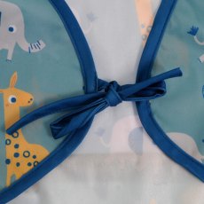 Ziggle Coverall Feeding Bib - Giraffe & Elephant