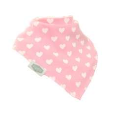 Ziggle Baby Bandana Dribble Bib - Hearts