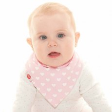 Ziggle Baby Bandana Dribble Bib - Hearts