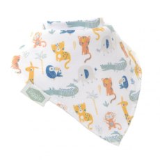 Ziggle Baby Bandana Dribble Bib - Savanna Animals