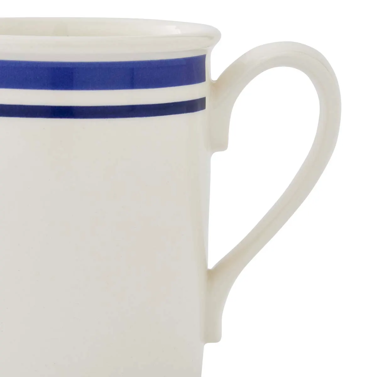 Portmeirion Home Potter's Stripe Breakfast Mug Blue