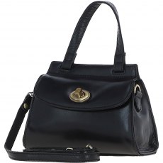Ashwood Leather Small Grab Bag Black V82