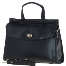 Ashwood Leather Large Grab Bag Black V84