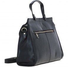 Ashwood Leather Large Grab Bag Black V84