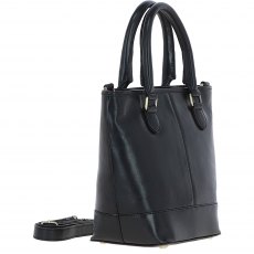 Ashwood Leather Small Bucket Bag Black V86B
