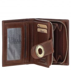 Ashwood Leather Lock Purse Brown V90
