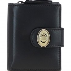Ashwood Leather Lock Purse Black V90
