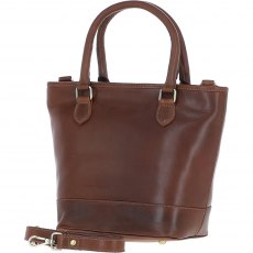 Ashwood Leather Small Bucket Bag Brown V86B
