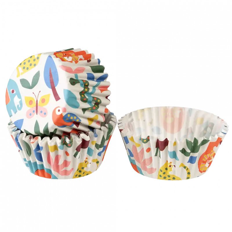 Rex London Cupcake Cases - Wild Wonders Pack of 50