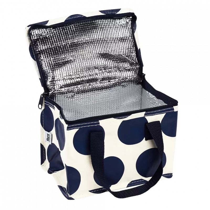 Rex London Insulated Lunch Bag - Spotlight Navy On White