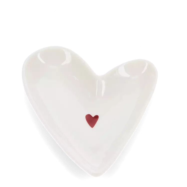 Rex London Glossy Ceramic Trinket Dish - Heart