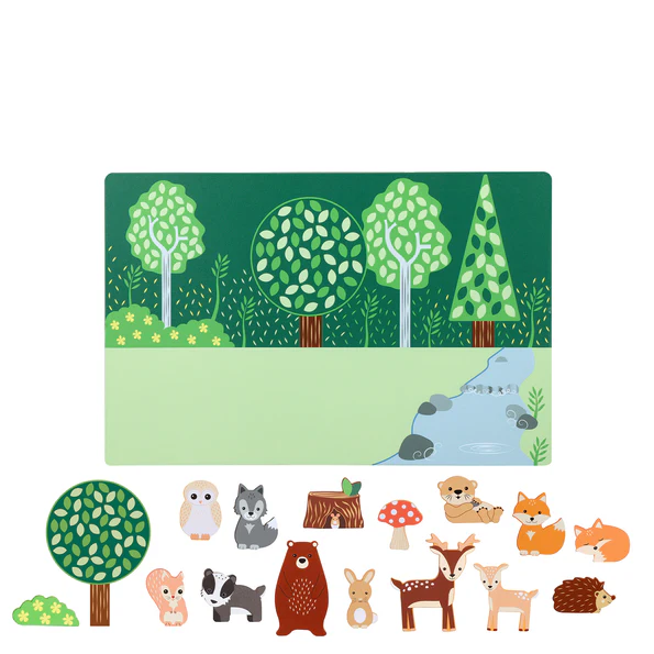 Orange Tree Toys Woodland Animal Magnetic Picture Board