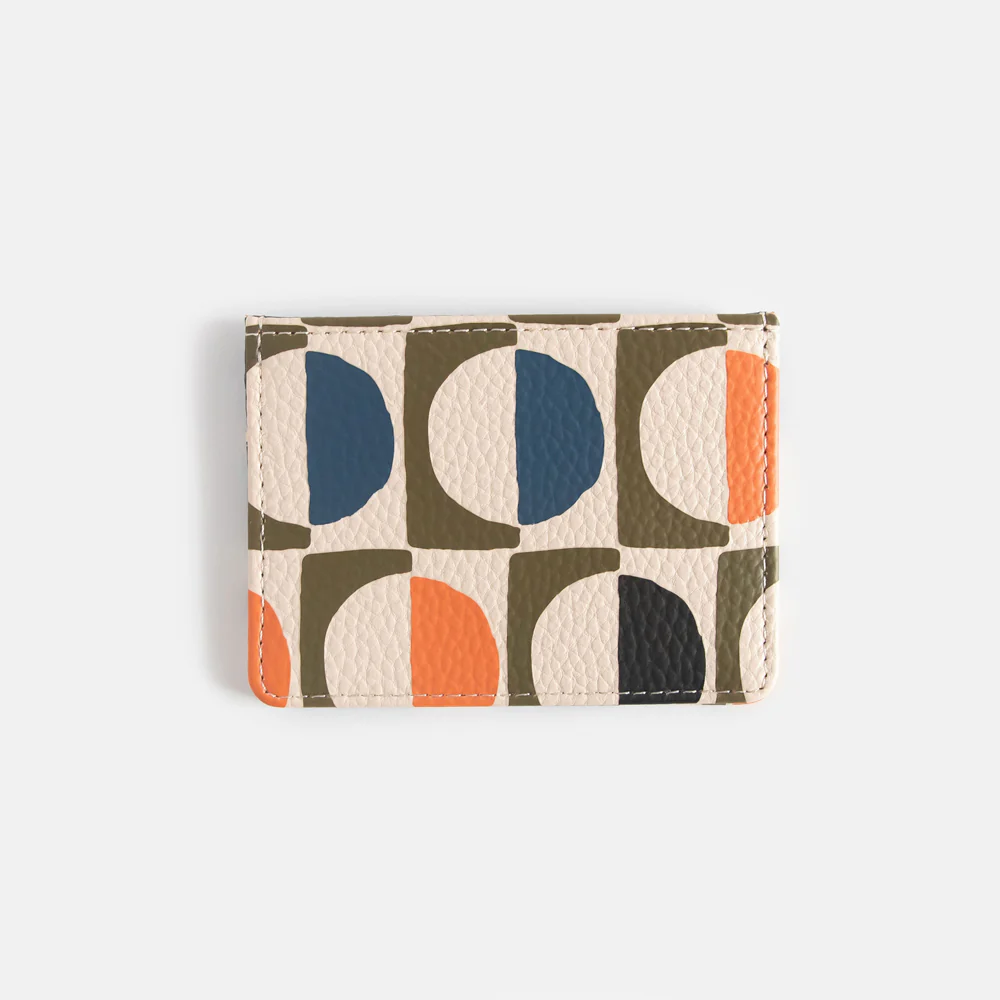 Caroline Gardner Geo Circles Card Holder Wallet