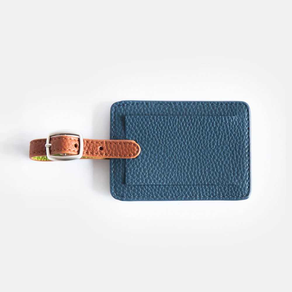 Caroline Gardner Navy Luggage Tag