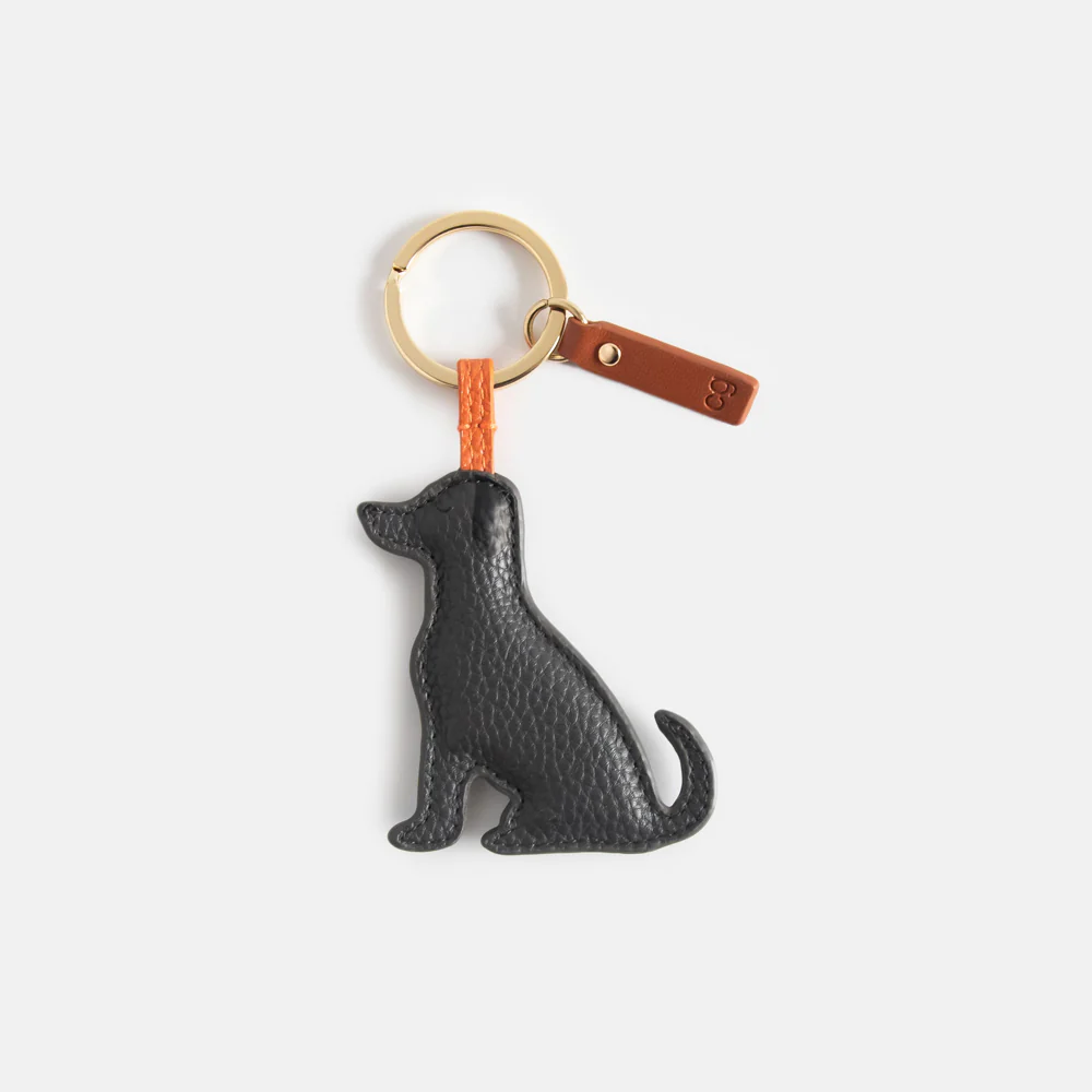 Caroline Gardner Charcoal Labrador Keyring