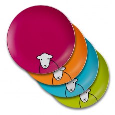 Herdy Hello Picnic Plate Set of 4