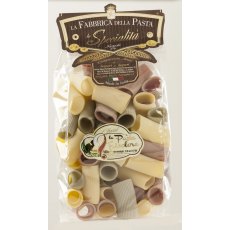 La Fabbrica della Pasta di Gragnano Paccheri Rigati Tricolore 500g
