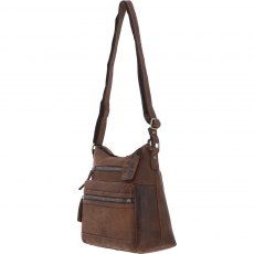 Ashwood Leather Vintage Leather Handbag Mud/Brown Gloucester