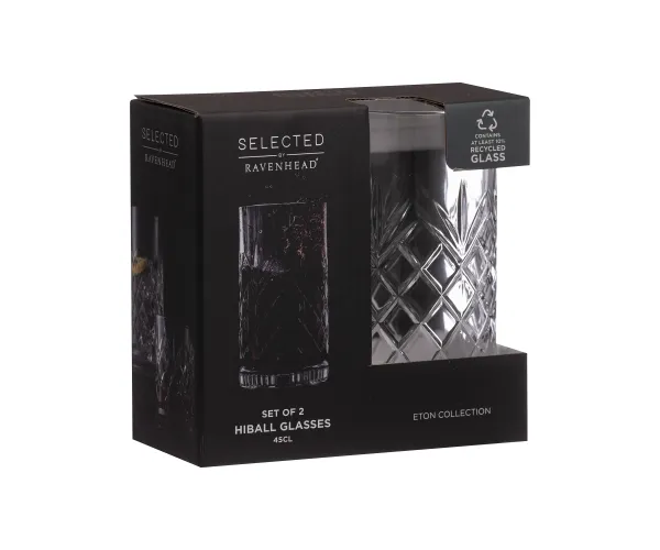 Ravenhead Eton Set Of 2 Hiball Glasses 45cl