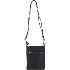 Ashwood Leather Twist Lock Crossbody Bag - Black Y-51