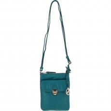 Ashwood Leather Twist Lock Crossbody Bag - Green Y-51