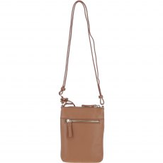 Ashwood Leather Twist Lock Crossbody Bag - Butterscotch Y-51