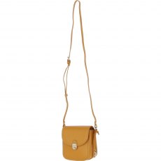 Ashwood Leather Crossbody Bag with Twist Lock - Mustard Y-52