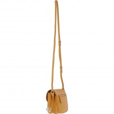 Ashwood Leather Crossbody Bag with Twist Lock - Mustard Y-52