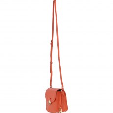 Ashwood Leather Crossbody Bag with Twist Lock - Orange Y-52