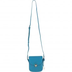 Ashwood Leather Crossbody Bag with Twist Lock - Turquoise Y-52