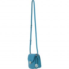 Ashwood Leather Crossbody Bag with Twist Lock - Turquoise Y-52