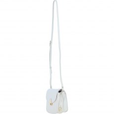 Ashwood Leather Crossbody Bag with Twist Lock - White Y-52
