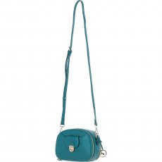 Ashwood Leather Compact Crossbody Bag with Twist Lock & Adjustable Strap - Green Y-53