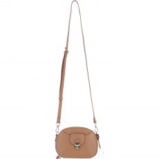 Ashwood Leather Compact Crossbody Bag with Twist Lock & Adjustable Strap - Butterscotch Y-53