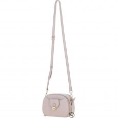 Ashwood Leather Compact Crossbody Bag with Twist Lock & Adjustable Strap - Beige Y-53
