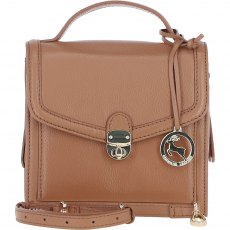 Ashwood Leather Compact Flap Over Handbag with Detachable Crossbody Strap - Butterscotch Y-54