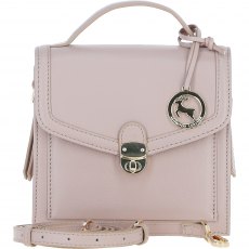 Ashwood Leather Compact Flap Over Handbag with Detachable Crossbody Strap - Beige Y-54